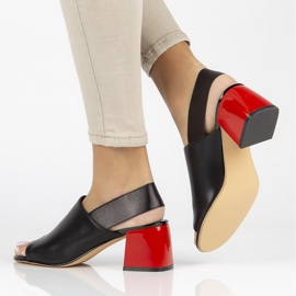 Kožne sandale Filippo DS3729 / 22 Bk crne crna 1