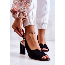 S.Barski Antilop crne fiorine sandale na traci crna 1