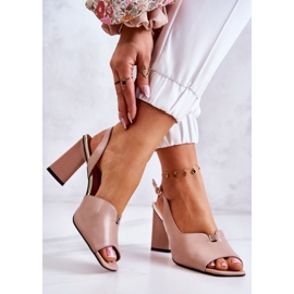 S.Barski Bež fiorine sandale na šanku 2