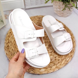 Gumene papuče s bijelim kopčama u S.Barski bijela 1