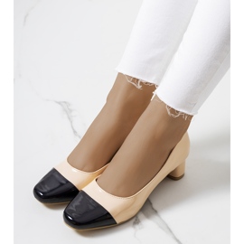 Bež Dikra ženske pumpice crna 1