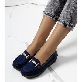 Mornarsko plave mokasine na karanfilu Marinke tamnoplava 1