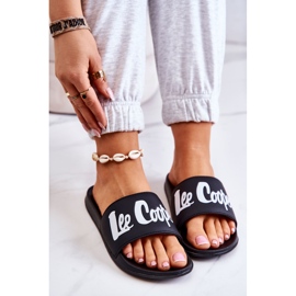 Lee Cooper LCW-22-42-1004 Crne ženske papuče bijela crna 1