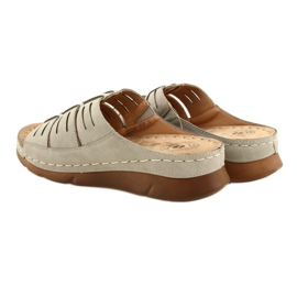 Ženski prelepozi s otvorenim Evento 22SD98-4536 sivi uzorak siva 6