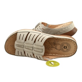 Ženski prelepozi s otvorenim Evento 22SD98-4536 sivi uzorak siva 5