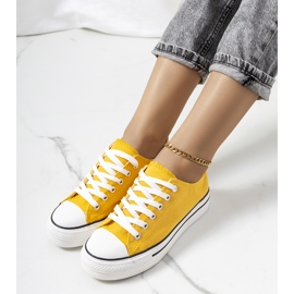 Žute tenisice na platformi Wessel žuta boja 1