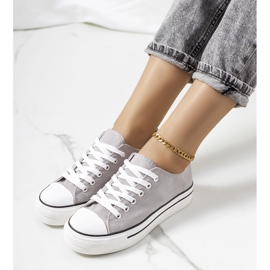 Sive tenisice na platformi Wessel siva 1