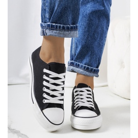 Crne tenisice na platformi Wessel crna 1