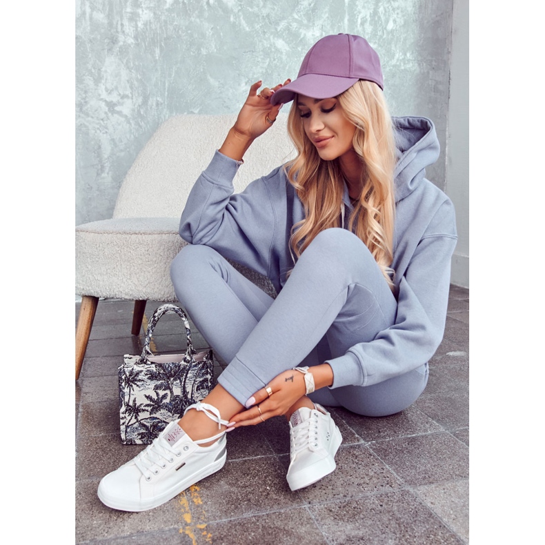 Cross Jeans Ženske tenisice zavezane križne traperice JJ2R4038C Bijela 1