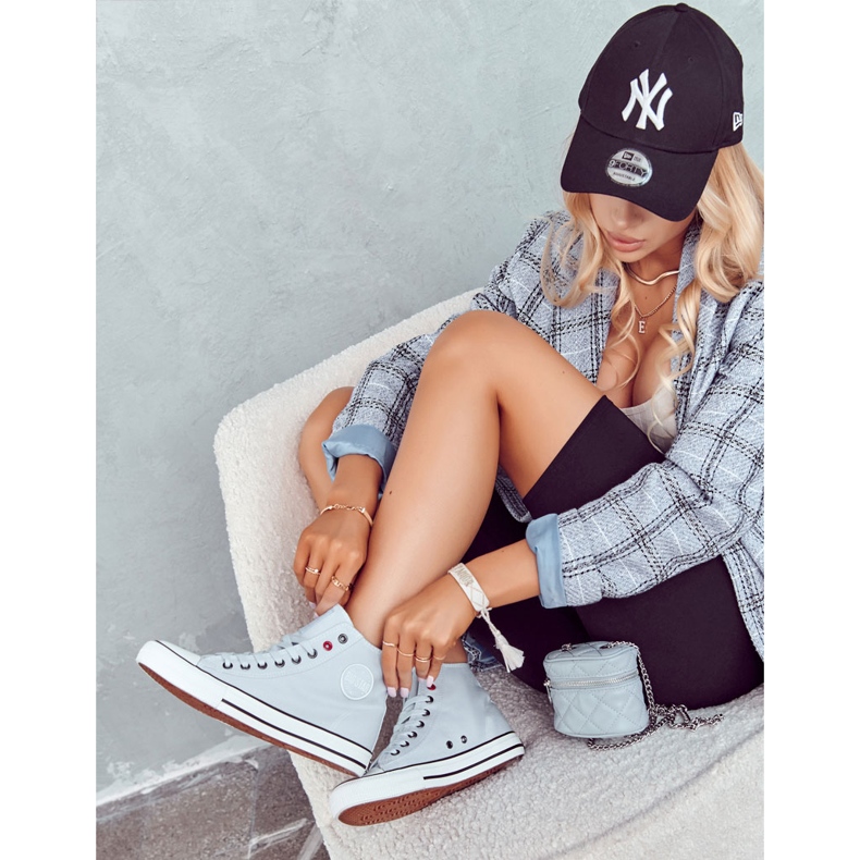 Ženske visoke tenisice Big Star JJ274209 Plave plava 2