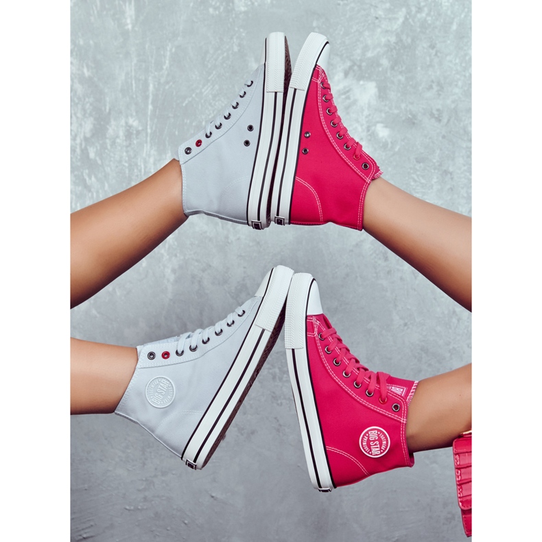 Ženske visoke tenisice Big Star JJ274210 Fuksija ružičasta 1