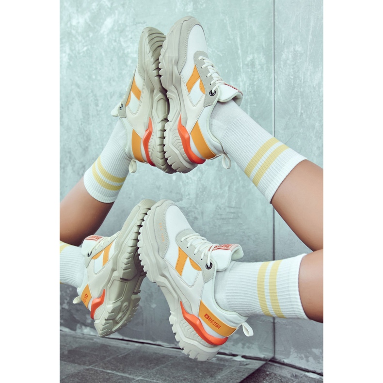 Ženske sportske cipele Big Star JJ274A411 Bijela i bež 1