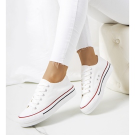 Bijele tenisice na platformi Wessel bijela 1