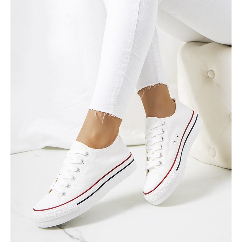 Bijele tenisice na platformi Wessel bijela 1