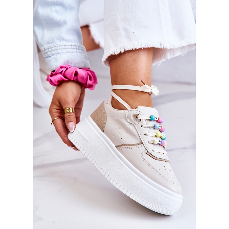 PS1 Ženske vezane sportske tenisice Bež Manila 2