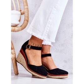 PS1 Ženske crne espadrile na klinovima Tamarill crna 1
