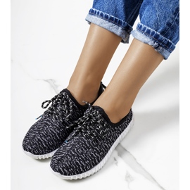 Crne čarape Embro crna siva 1