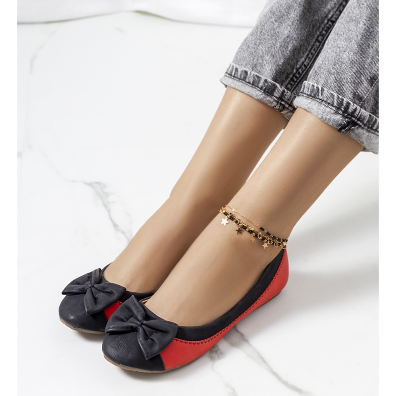 Crne balerinke s Eske mašnom crno 1