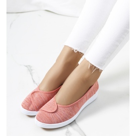 Ružičaste balerine na klin Drost ružičasta 1