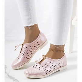 Holm ružičaste ažurne cipele ružičasta 1