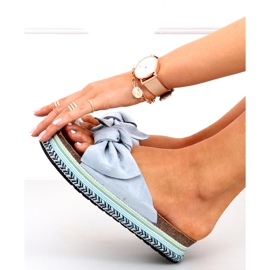 Japanke na ukrašenom Lane Blue potplatu plava 1