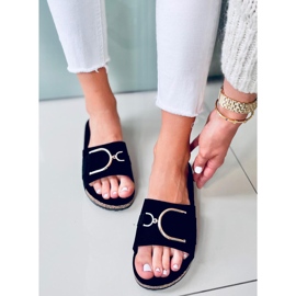 Tara papuče od crnog plutenog potplata crna 1