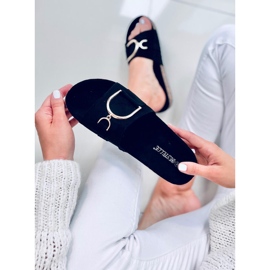 Tara papuče od crnog plutenog potplata crna 2