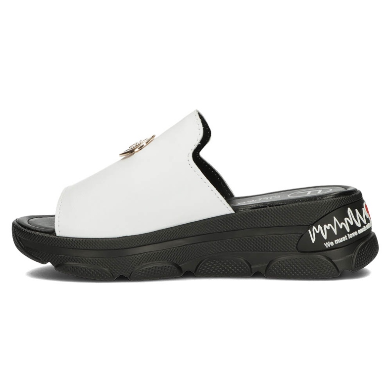 Kožne papuče Filippo DK3872 / 22 Wh bijele bijela 1