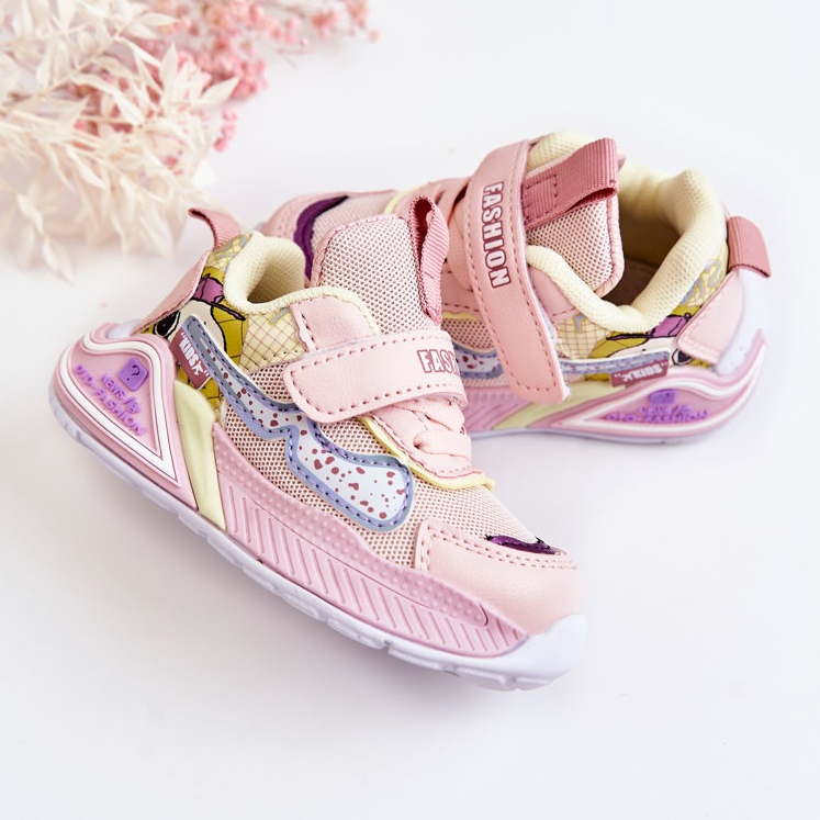 Dječje lagane sportske cipele Pink Snoopy ružičasta 2