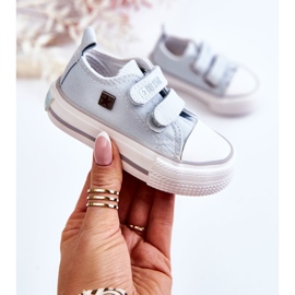 Dječje tenisice s čičkom Big Star HH374204 Plave plava 1