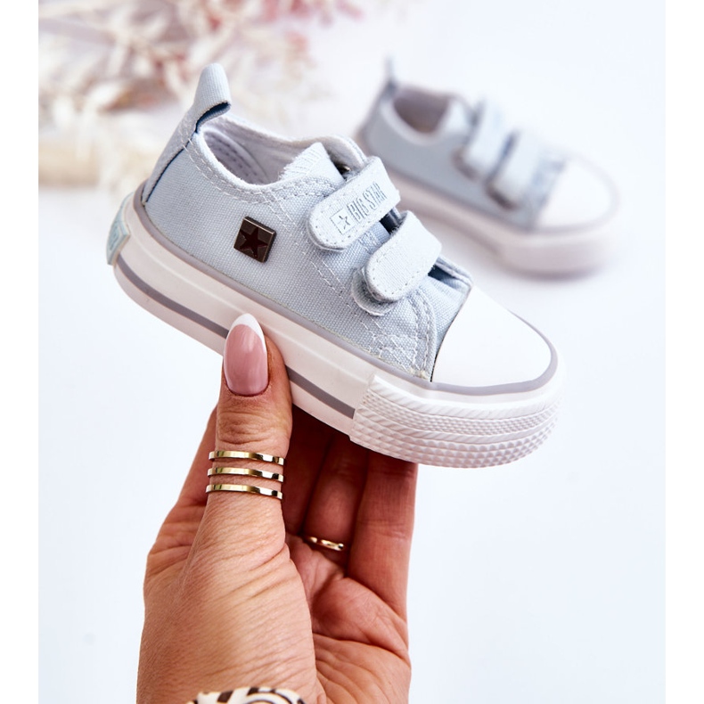 Dječje tenisice s čičkom Big Star HH374204 Plave plava 1