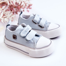 Dječje tenisice s čičkom Big Star HH374204 Plave plava 2