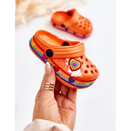 Dječje papuče Foam Crocs Orange Charie naranča 1