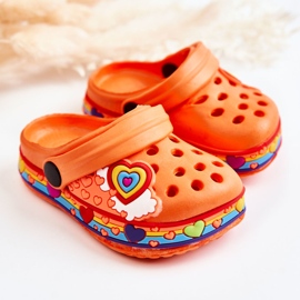 Dječje papuče Foam Crocs Orange Charie naranča 2