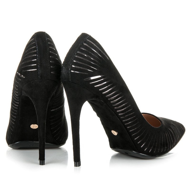 Seastar Cipele od antilopa visokog sjaja crno 2