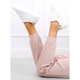 Xina WHITE / ZLATNE ženske tenisice bijela zlatni 1