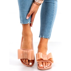 Ženske silikonske papuče Vinca Pink bež 2