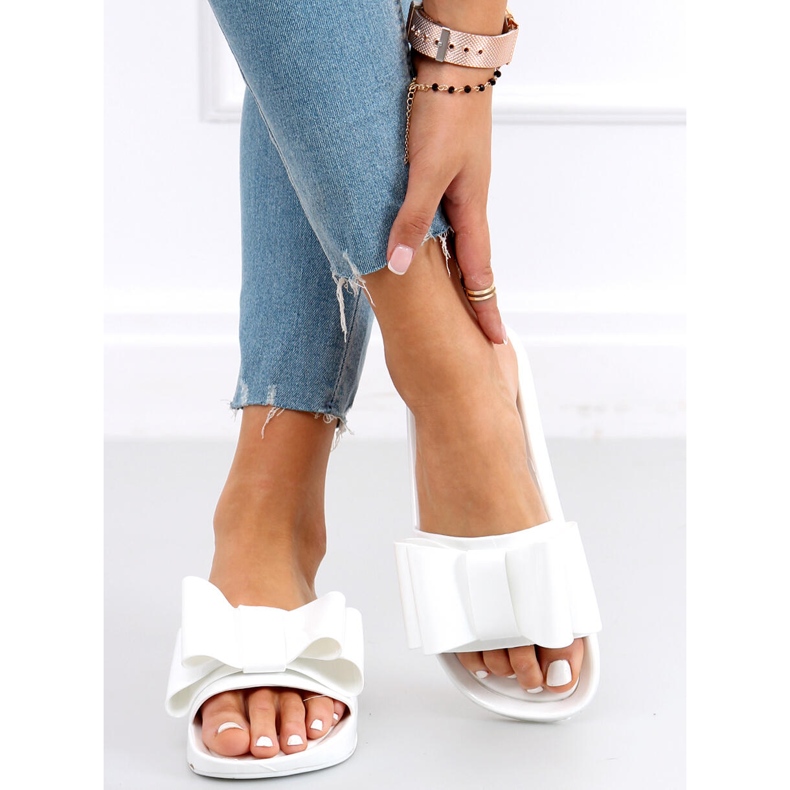 Vinca White ženske silikonske papuče bijela 1