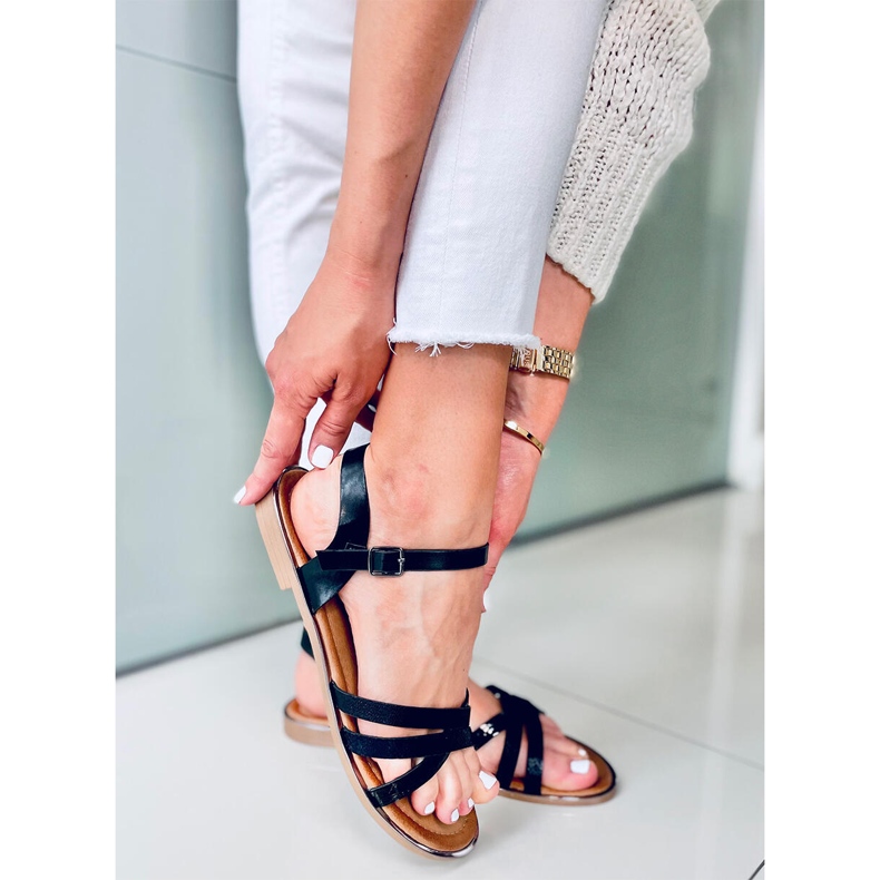 Celia crne ženske sandale crno 2