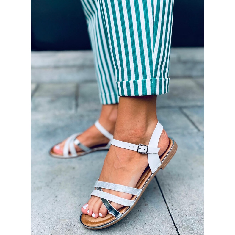 Celia bijele ženske sandale bijela 1