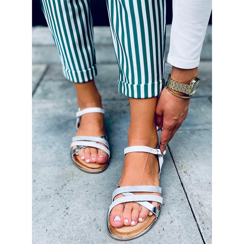 Celia bijele ženske sandale bijela 2