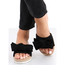 Espadrile s mašnom Viola Black crna 1