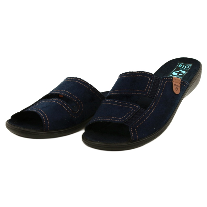 Adanex Ženske papuče BIO Nature 26027 Mornarsko plava tamnoplava 3