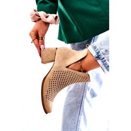 Lewski Shoes Antilop ažurne čizme Lewski cipele 3165 bež 2