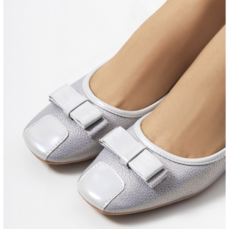 Rikke sive sjajne balerine siva 1