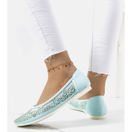 Zelene balerine s ažurnim ukrasima Astrid zelena 1