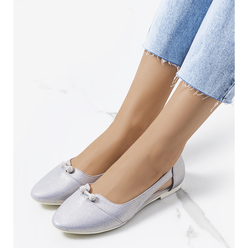 Raglan poluprozirne srebrne balerinke srebro 1