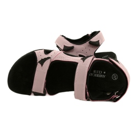 Sandale American Club HL53 / 22 s kožnim umetkom Lt.Purple ljubičasta ružičasta 4