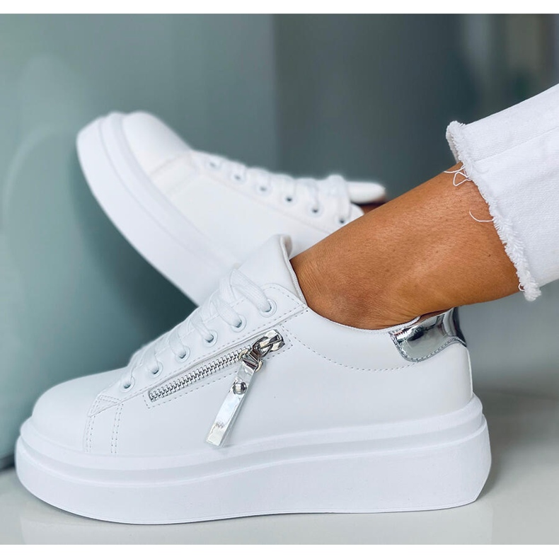 Ženske tenisice Lerato BIJELA / SREBRNA srebro 2