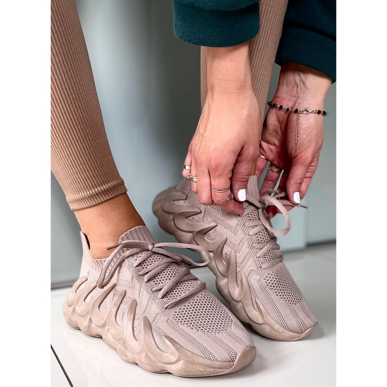 Ineng Khaki čarape bež kaki 1